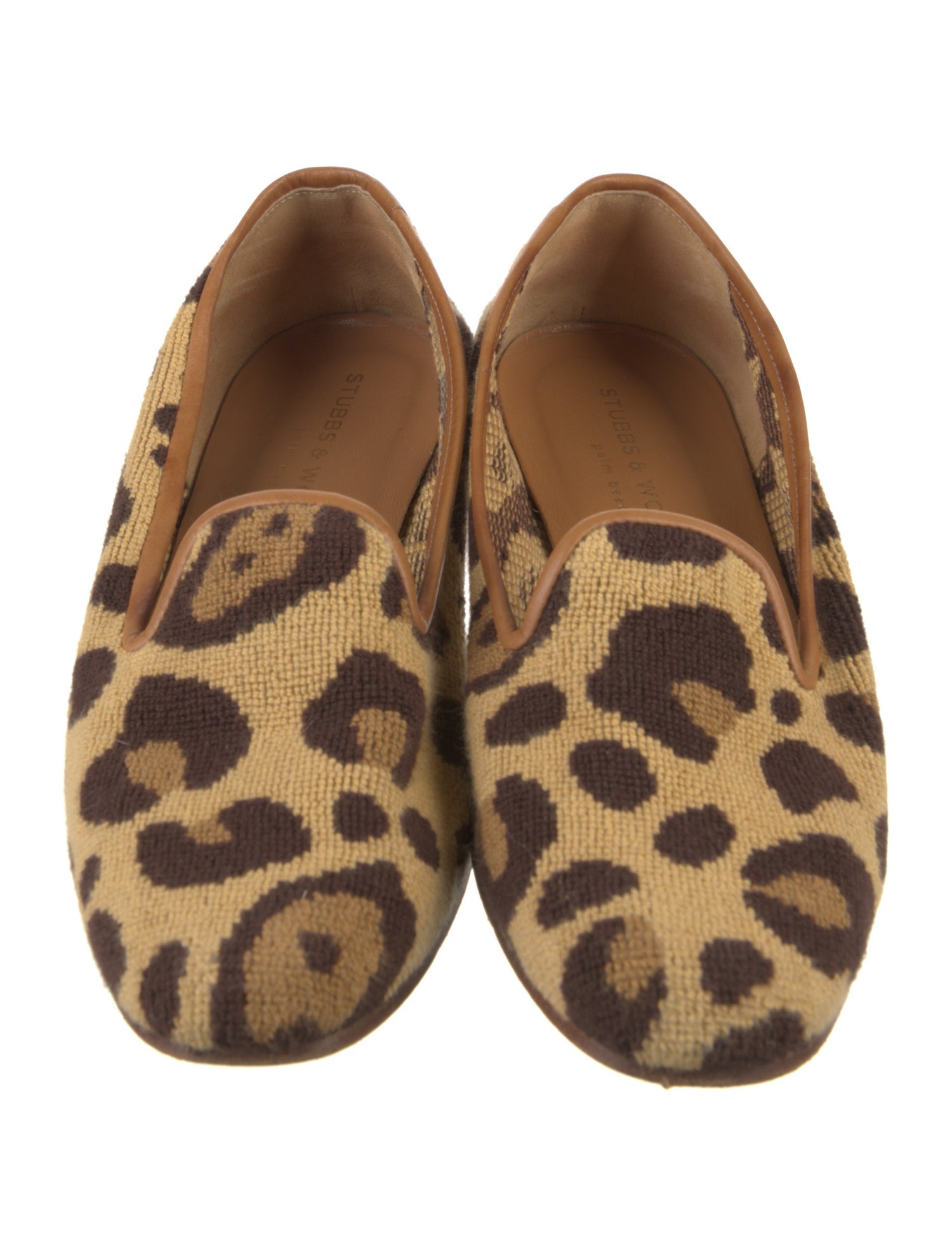 Stubbs & Wootton Animal Print Loafers